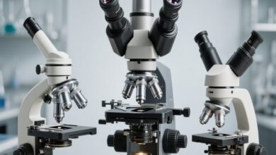 انواع میکروسکوپ های آزمایشگاهی + انواع میکروسکوپ نوری